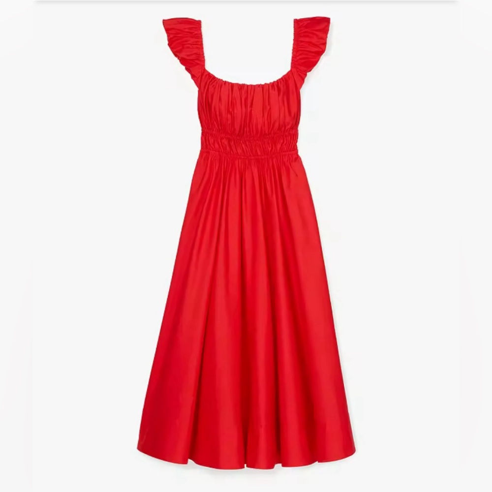 Kate Spade Poplin Smocked Dress